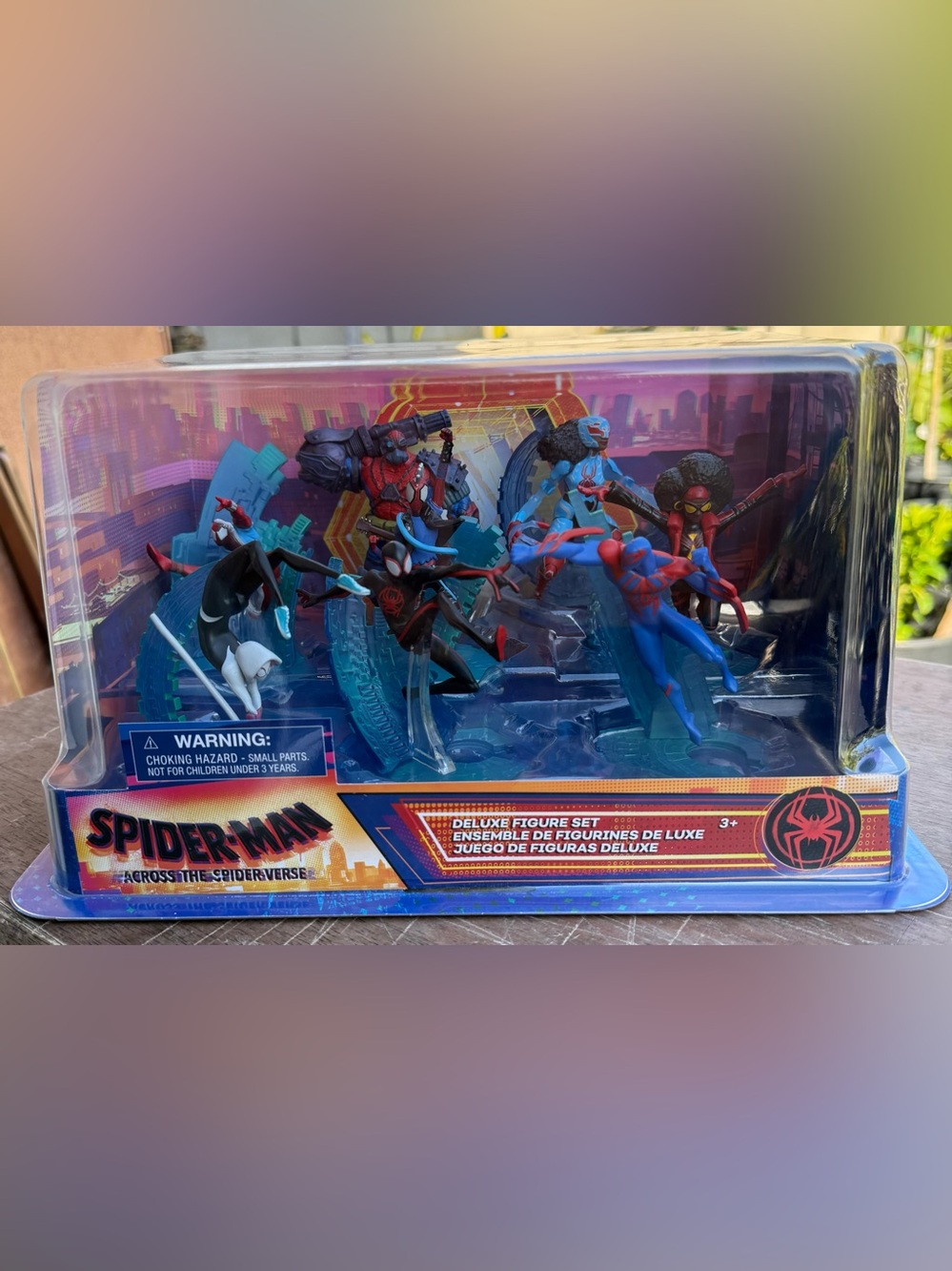 Marvel Spider-Man Across the Spider-Verse Figure Set - Red, Blue, Black